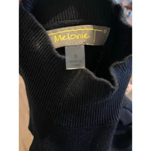 Melonie T Black Mock Neck Puffed Sleeve Sweater Dress Size S thumbnail 6