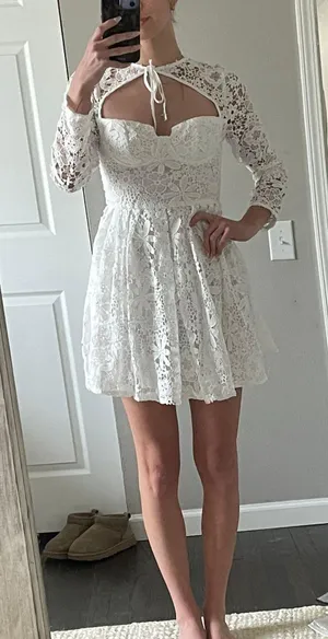 Amazon White Dress thumbnail 1