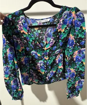 ZARA Blouse Floral thumbnail 2