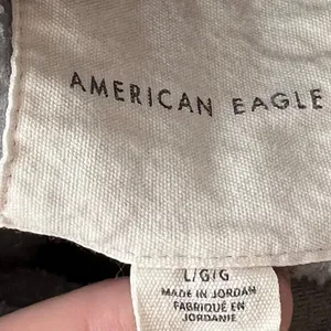 American Eagle grey sherpa shacket Cabincore winter fall Gorpcore oversized thumbnail 5