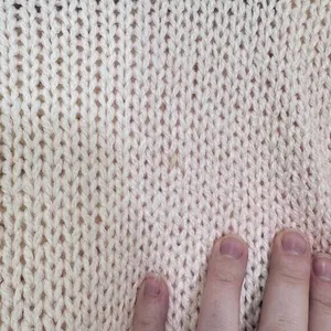 Vintage Pastel Hand Knit Pink Grannycore Cottagecore Argyle‎ Crewneck Sweater thumbnail 4