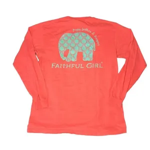 Simply Southern Women's Medium "Faithful Girl" Graphic Print Long Sleeve T-Shirt thumbnail 4