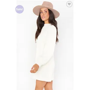 Show Me Your MuMu | Dixon Chenille‎ Ivory Sweater Medium Dress - Retail $158 thumbnail 5