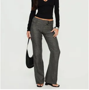 Princess Polly Karola Asymmetrical Buckle Pants Grey thumbnail 3