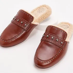 Vince Camuto Leather Studded Mules - Alvintal Size 10 thumbnail 1
