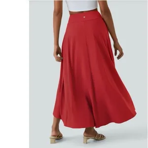 Halara Breezeful™ High Waisted High Low Ruffle 2-in-1 Skirt Pompeian Red Size M thumbnail 2