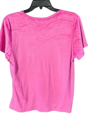 JUICY COUTURE Juicy Velour Short Sleeve Tee XL 20” p2p Pink EUC thumbnail 5