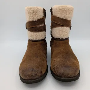 UGG Blayre III Brown Suede Shearling Buckle Mid Calf Boots Womens 7 7.5 Lug Sole thumbnail 3