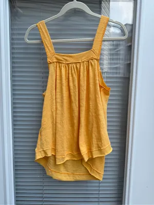 Free People We The Free Poppy Gold Tank Top XS NWT Boho thumbnail 5