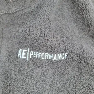 American Eagle Performance Fleece Vest Medium Navy Blue Rear Full Zip Pocket thumbnail 4