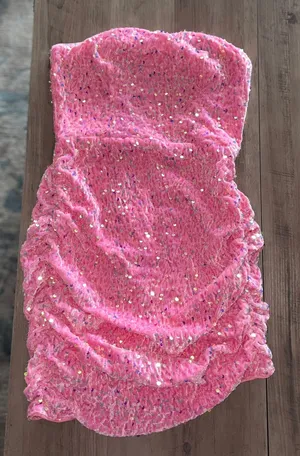 Strapless Dress Pink Size M thumbnail 1