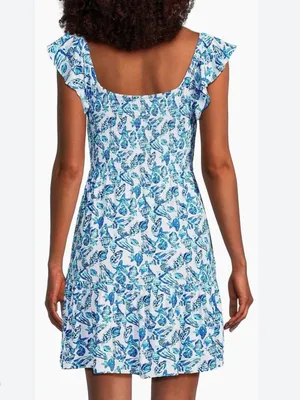 Lilly Pulitzer Jilly Smocked Dress Resort White Shell Collector, SMALL, NWOT thumbnail 2