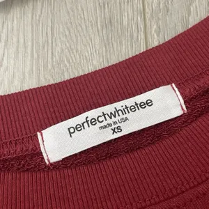 perfectwhitetee Crewneck Sweatshirt french terry cotton tyler womens Red xsmall thumbnail 2