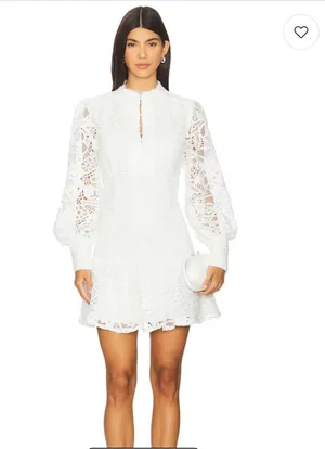 white lace revolve dress thumbnail 1