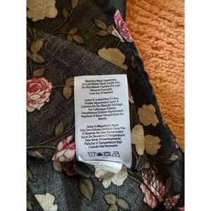 Celebrity Pink Floral Off Shoulder Top XL Puff Sleeve Cotton thumbnail 6
