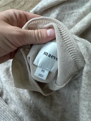 NWT Maeve Anthropologie mock neck dolman sweater oatmeal xs thumbnail 4