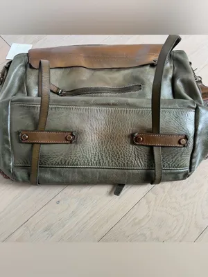Free People We The Free Benton Messenger Bag in Olive Green - New w/ Flaw thumbnail 7