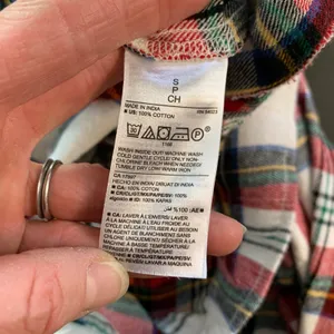Old Navy Flannel Jogger White Tartan‎ Plaid Pajama Pants Small Match the Fam thumbnail 6