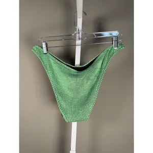 Cotton On Textured Brazilian Bikini Bottom Lime Green High Cut Cheeky Swim NWT L thumbnail 7