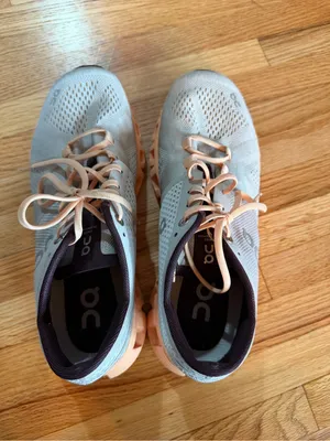 On Running Women's Cloud X Silver & Almond Athletic Sneakers- 7.5 thumbnail 4