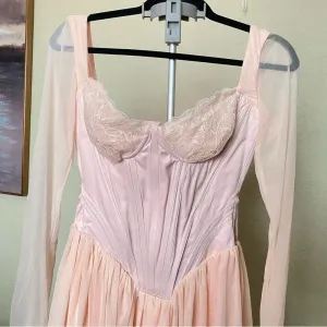 Size S PLUS CUP House of CB 'Vivi' Soft Peach‎ Corset Mini Dress NWOT thumbnail 8