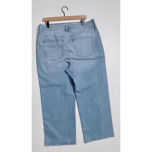 NWT!! J. CREW '96 Slim Wide Jeans Synniva Wash Denim High Rise Waist Size 33 thumbnail 7