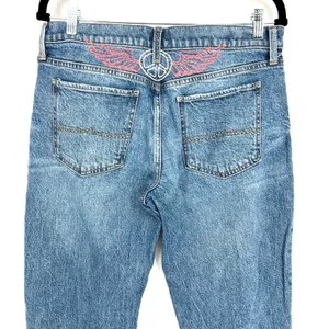 Lucky Brand Y2K Easy Rider Mid Rise Bootcut Jeans 10/30 Embroidered Boho Vibes thumbnail 3
