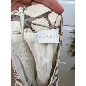 Karlie Shorts Womens Size Large Brown Beige High Waisted Pleated Batik Boho thumbnail 7