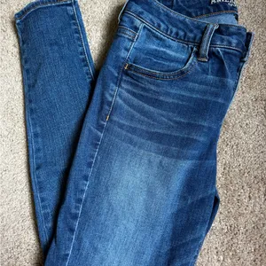 American Eagle Outfitters Dark Blue Skinny Jeans thumbnail 1