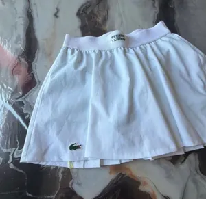Lacoste Sport Women’s Pleated Tennis Skirt White Built-In Shorts Size 6 NWT thumbnail 1
