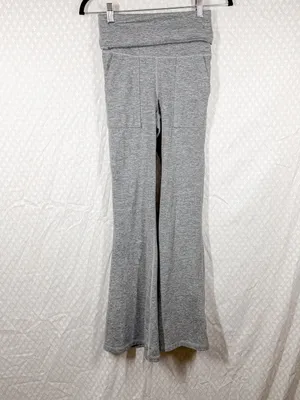 Aerie Offline Heather Grey The Hugger Foldover‎ Flare Pants thumbnail 2