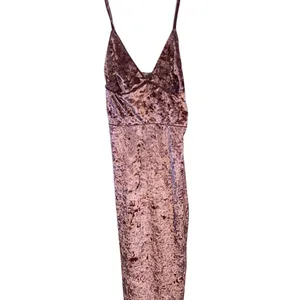 Club L London Pink Crushed Velvet Cami Midi strapless kentucky derby Party Dress thumbnail 5