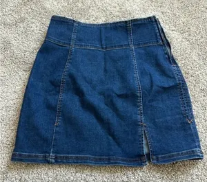 Free people high waisted denim skirt‎ size 4 thumbnail 1