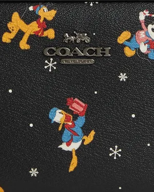 Coach Disney X Mini Jamie Camera Bag with Holiday Print Black Multi CN027 thumbnail 13