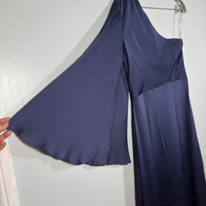Sachin & Babi Keely Gown Deep Cobalt One Shoulder Dress 8 Wedding Formal Maxi thumbnail 9