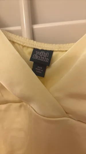 Wild Fable Maxi Dress satin yellow xs thumbnail 2