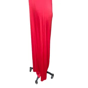 JAY GODFREY Halter Neck Jersey‎ Red Maxi Dress Gown Size 6 thumbnail 6
