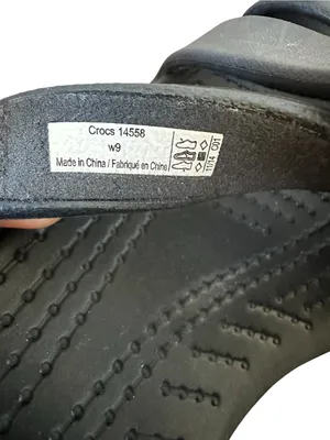 Crocs Cyprus Wedge Sandals Black Size US 9 Summer Festival Outdoors Comfort thumbnail 5