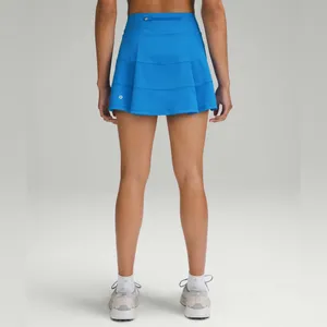 Rare Lululemon Pace Rival Mid-Rise Skirt *Long Poolside Blue Size 6 thumbnail 3