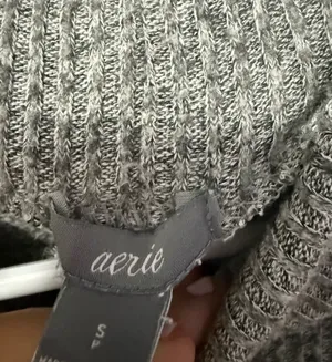 Aerie Grey Turtleneck Sweater thumbnail 2