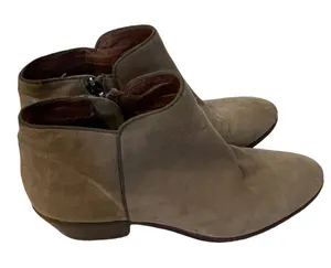 Sam Edelman Women's Size 7.5 Petty Suede Leather Tan Ankle‎ Desert Boots Booties thumbnail 1