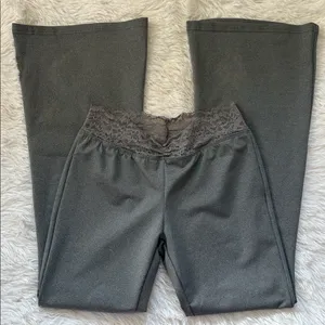 SHEIN PETITE Summer Black Lace and Bell Bottoms Women's Two Piece Set Outfits thumbnail 8