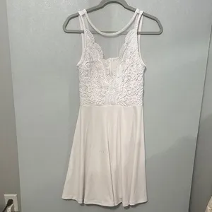 Grace Karin Womens Dress White Lace Bodice Fit and Flare Size Small thumbnail 2