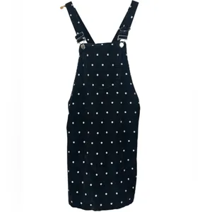 Topshop Polkadot Corduroy Overall Dress thumbnail 2
