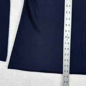 Alice + Olivia Aaron Navy Blue‎ Wool Cashmere Blend Crewneck Sweater Est small thumbnail 4