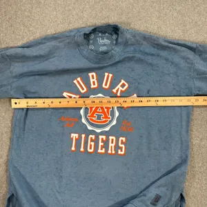Auburn Tigers Pressbox by Royce Apparel Terry Sweatshirt Women's Medium Distress thumbnail 6