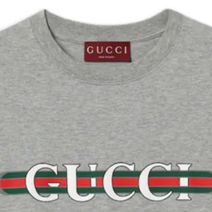 GUCCI logo web stripe printed tee shirt top thumbnail 4
