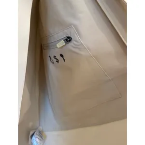 FIGS Off-Duty Lab Coat Women Small Beige Water Rain Resistant Stretch W19OW1001 thumbnail 5