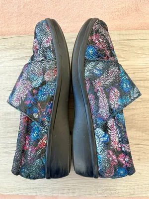 Alegria Lauryn Feather Blue Pink Hook & Loop Strap Comfort Clog Lau-885 39 9 thumbnail 5