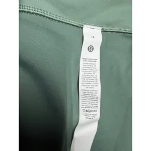 Lululemon Wunder Train‎ Ribbed High-Rise Legging 25" Grey Eucalyptus Size 14 thumbnail 8